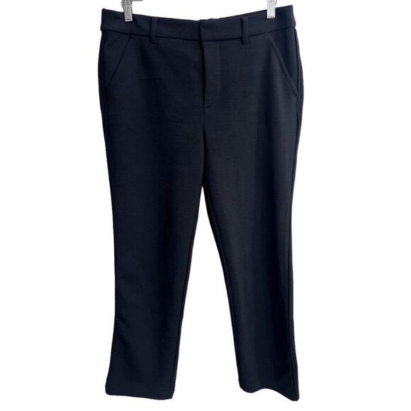 Democracy Women's Black Straight Leg Pants Pockets Sz 8 High Rise - Picture 1 of 7